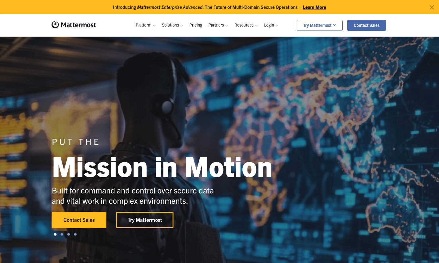 Mattermost application interface