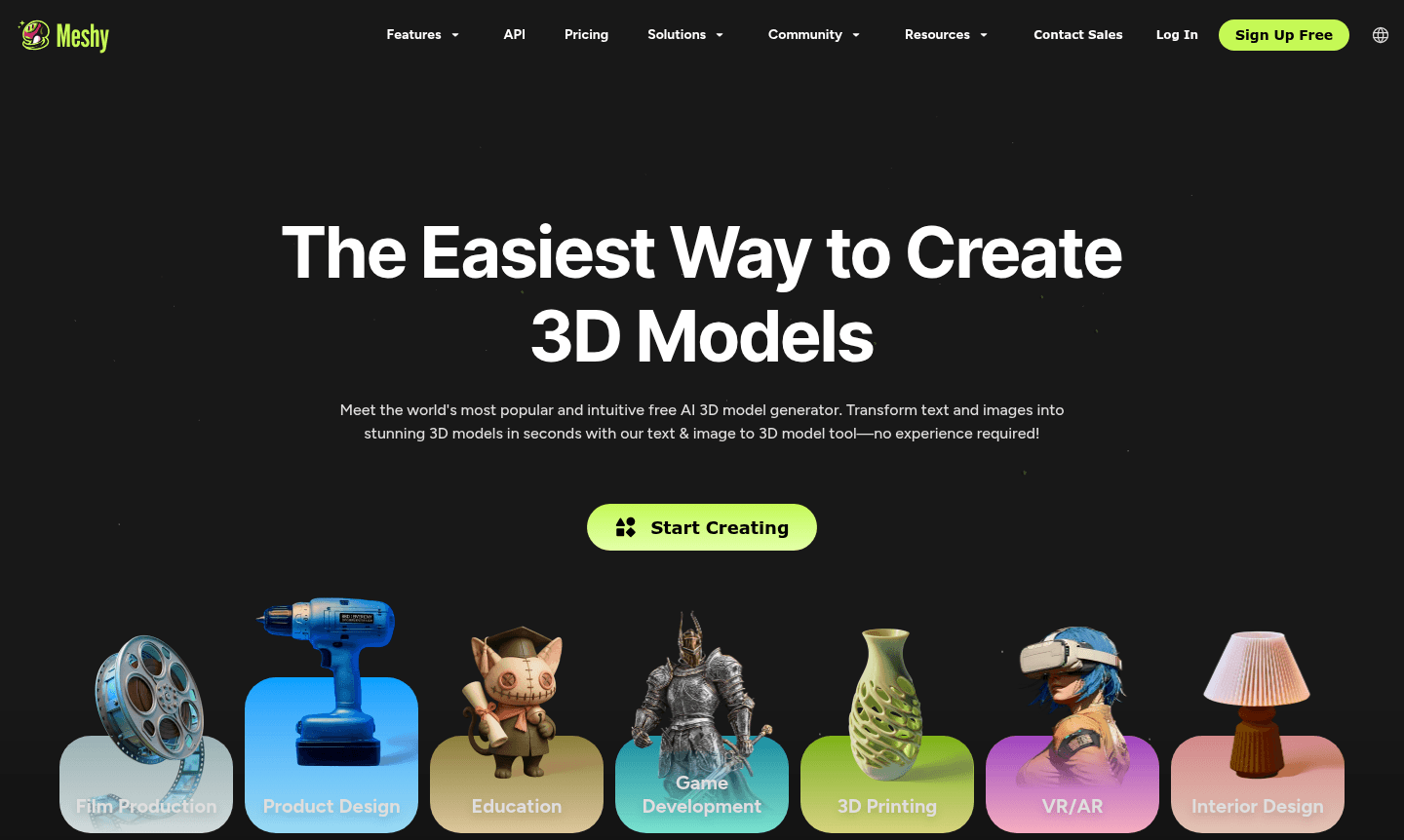 Meshy AI tool thumbnail
