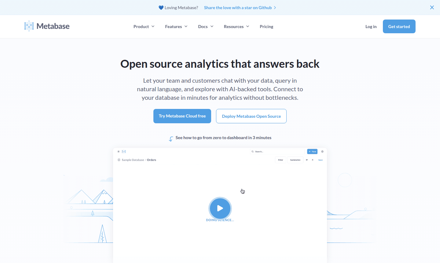 Metabase dashboard thumbnail