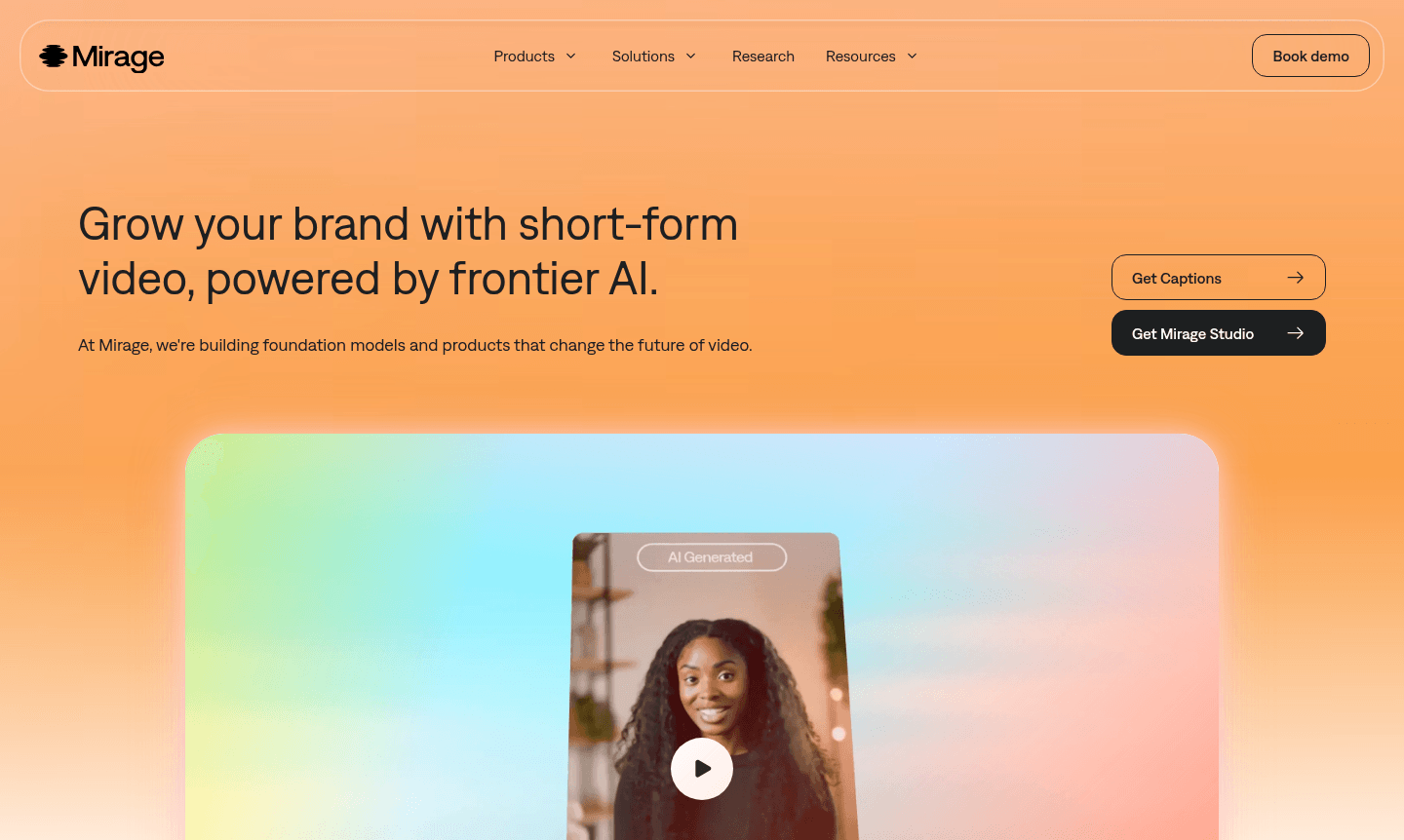 Mirage AI video generator thumbnail