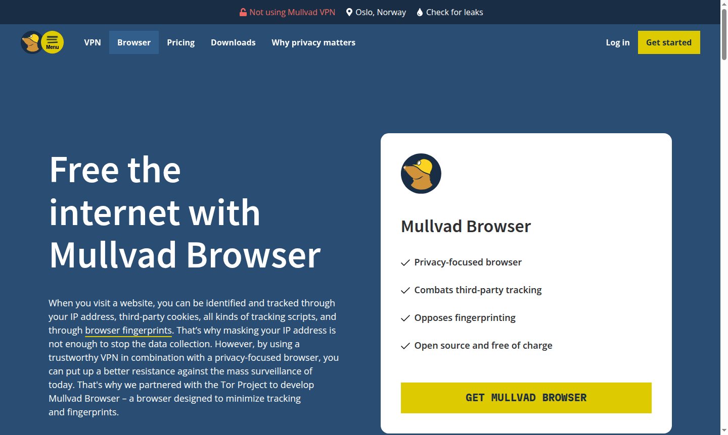 Mullvad Browser thumbnail