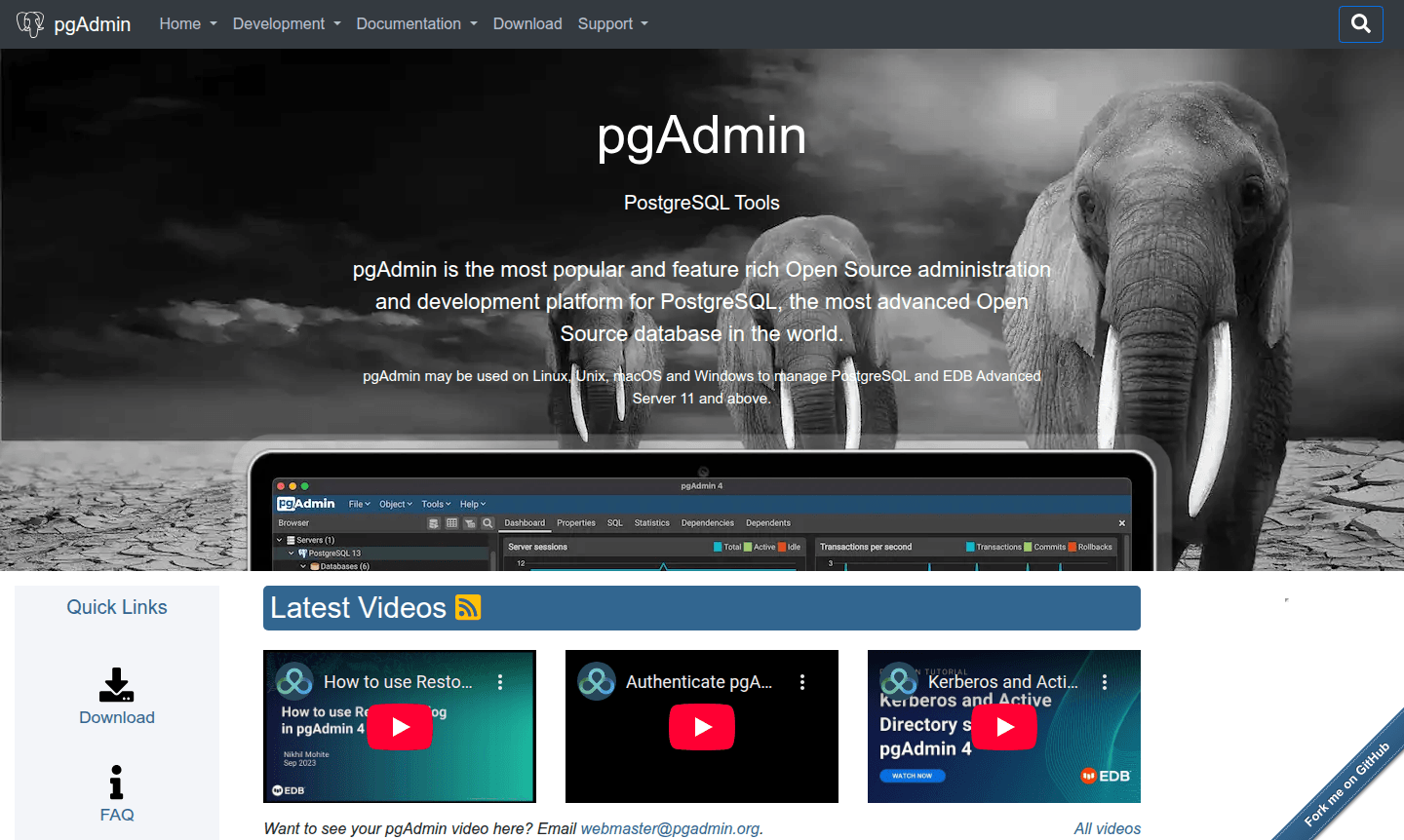pgAdmin 4 thumbnail showing database administration interface