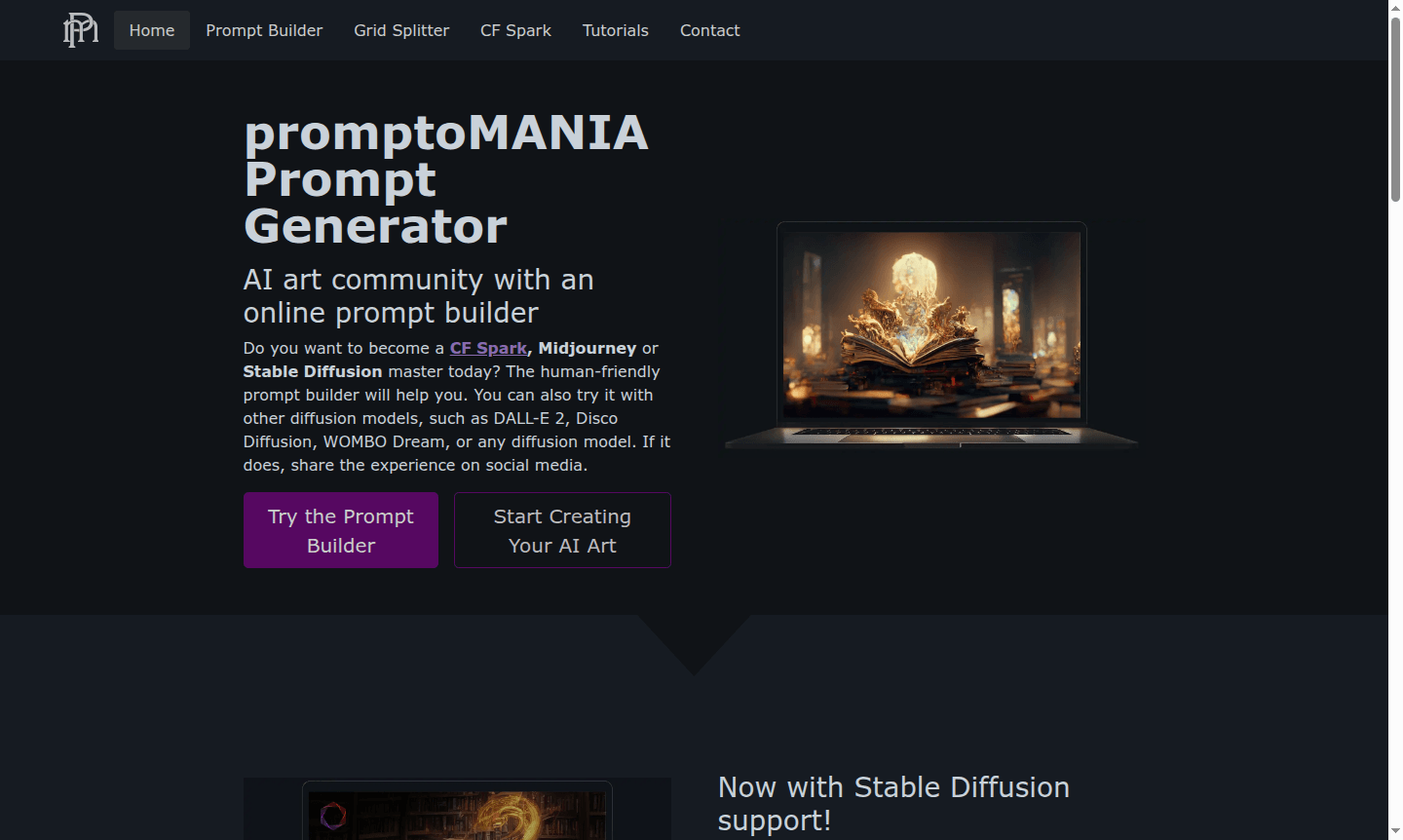promptoMANIA tool interface thumbnail