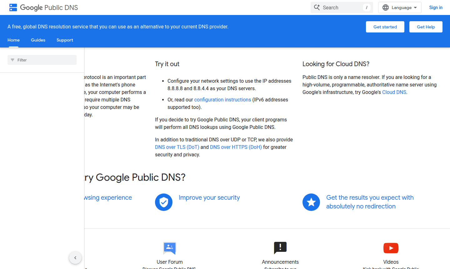 Google Public DNS thumbnail