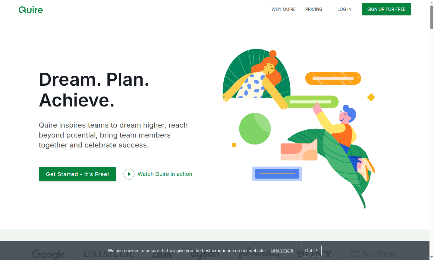 Quire interface thumbnail