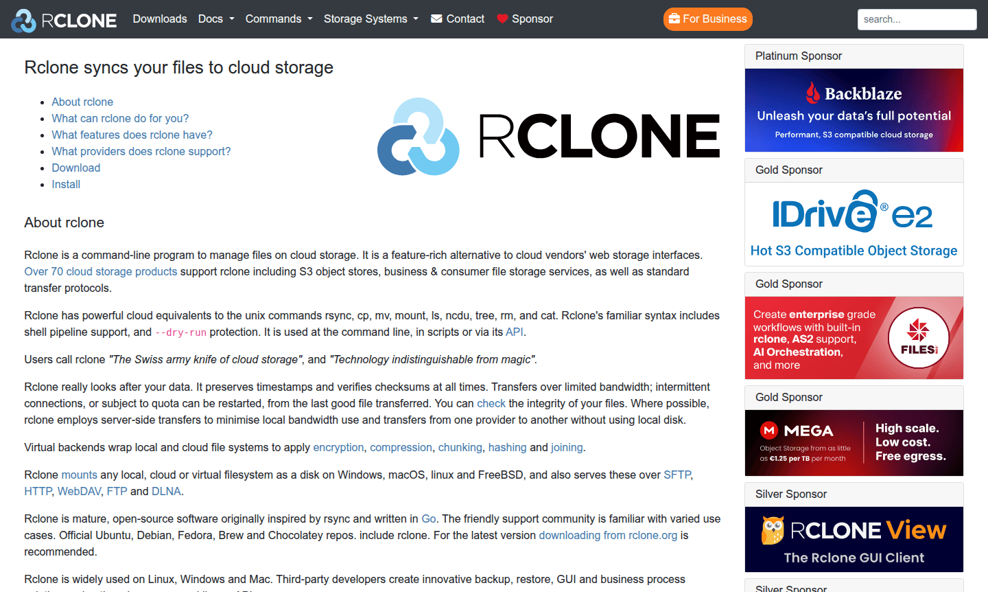 Thumbnail for Rclone - Cloud storage synchronization tool