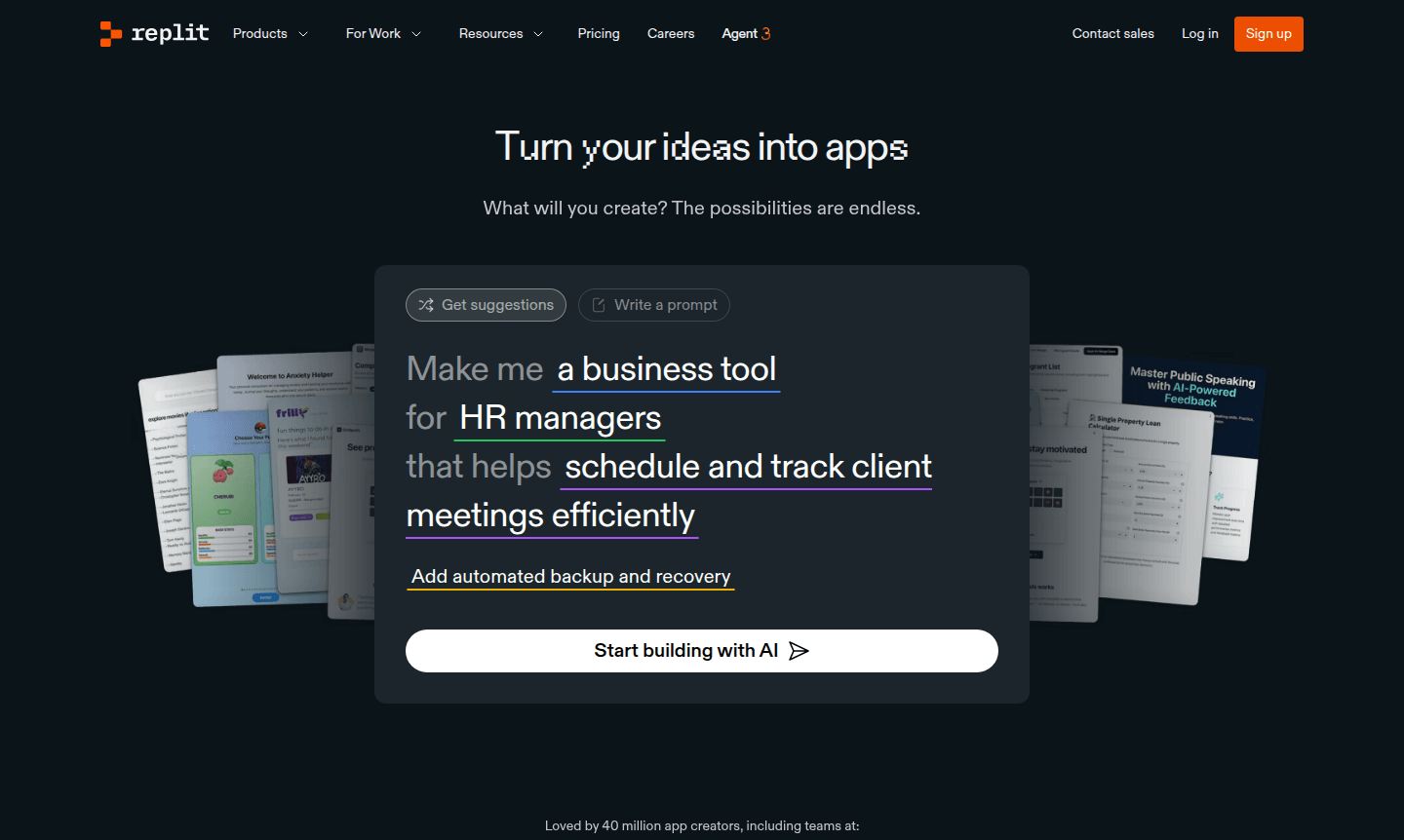 Replit platform interface