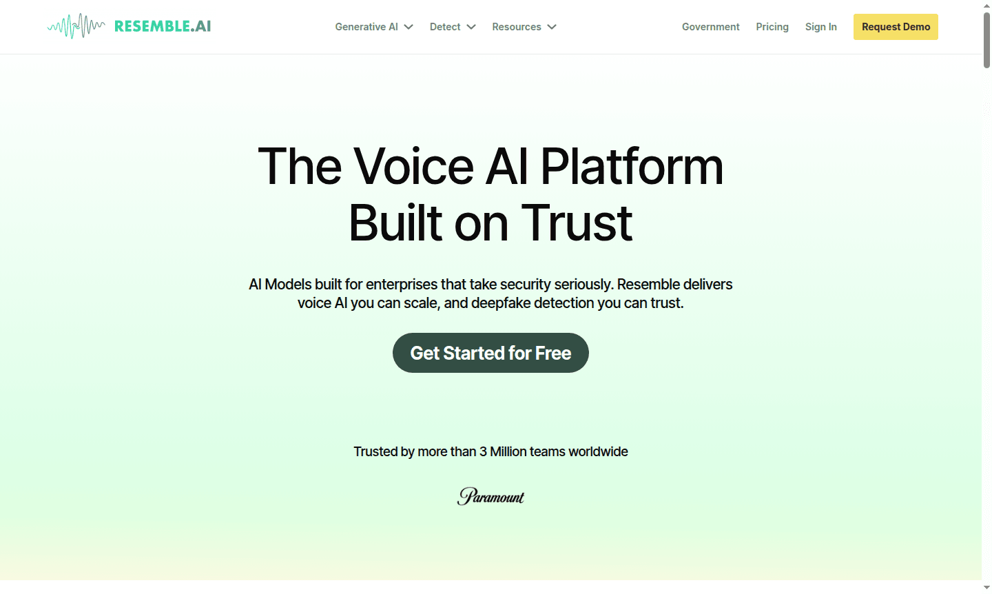 Resemble AI platform thumbnail