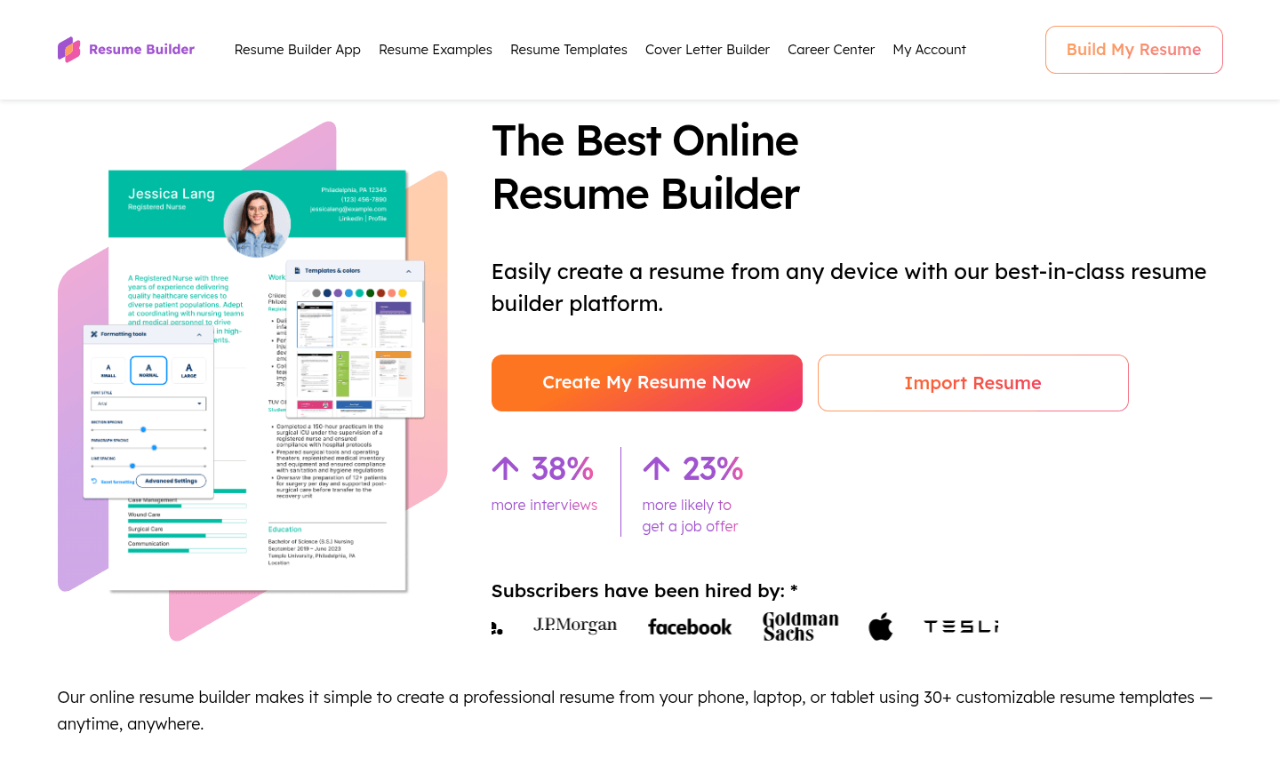 Resume Builder thumbnail image