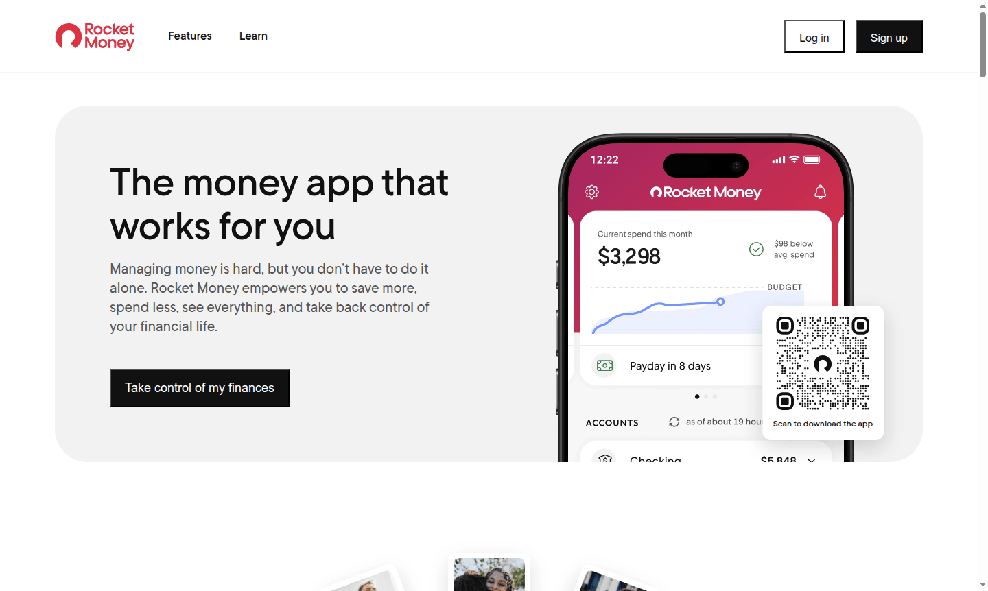 Rocket Money app interface