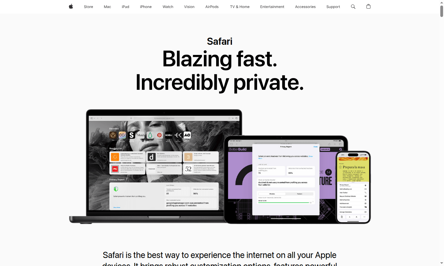 Safari browser thumbnail