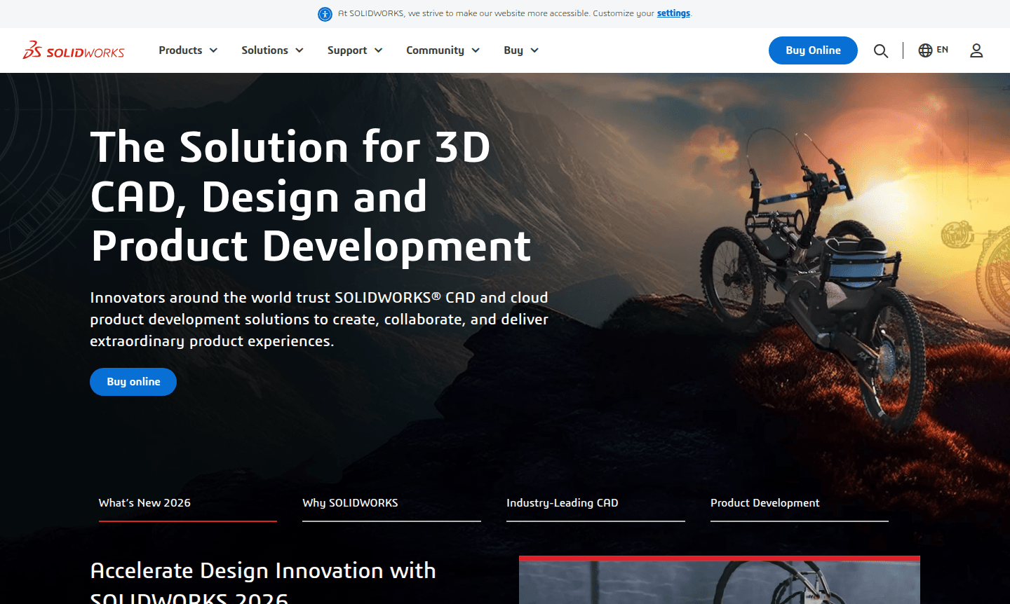 SOLIDWORKS design interface