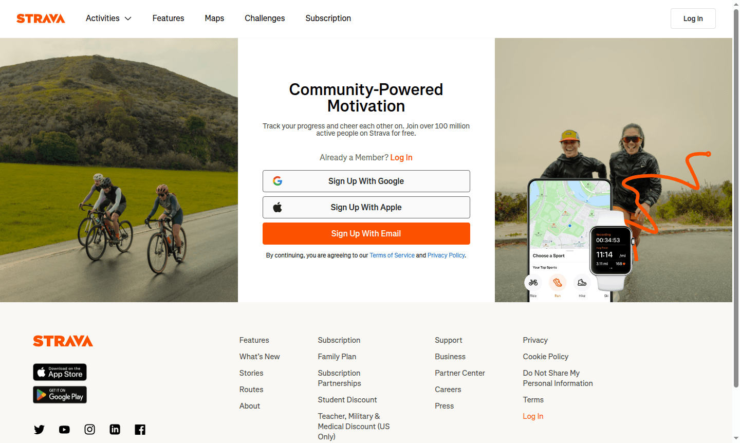 Strava app thumbnail