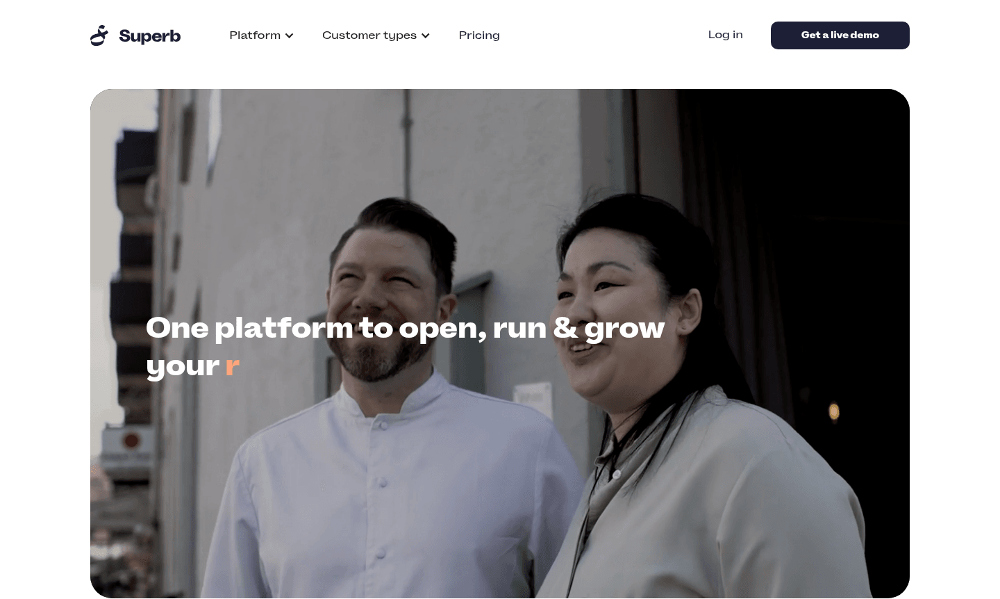 Superb platform interface thumbnail