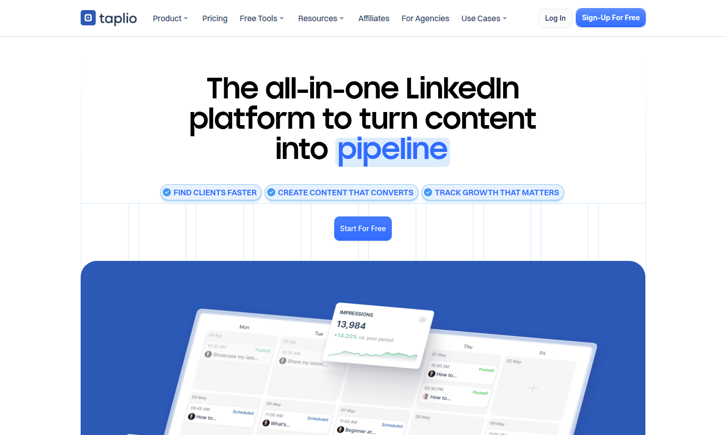 Taplio tool interface thumbnail