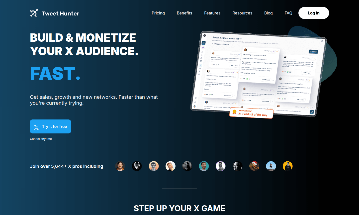 Thumbnail image showcasing Tweet Hunter features for X platform optimization