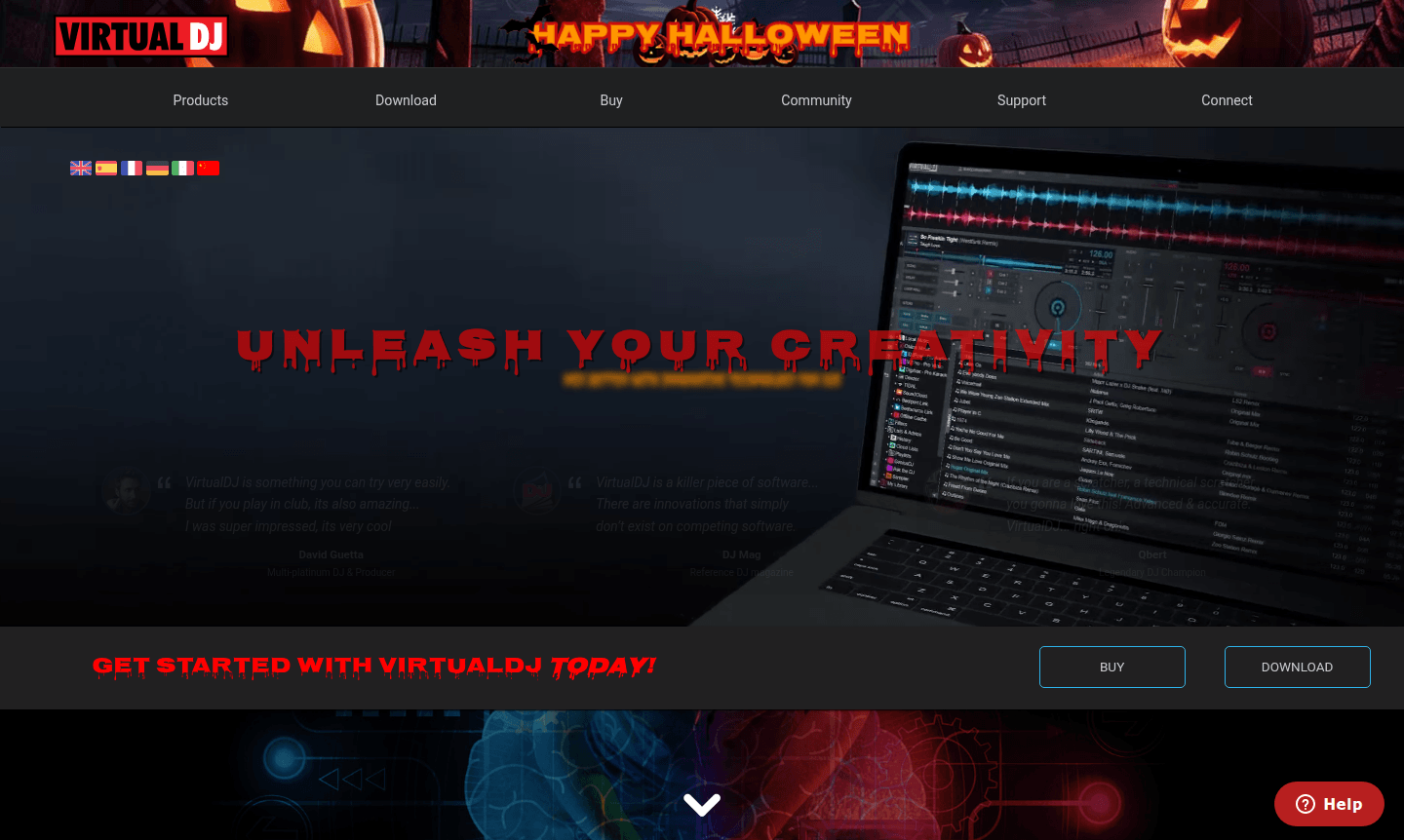 VirtualDJ software interface