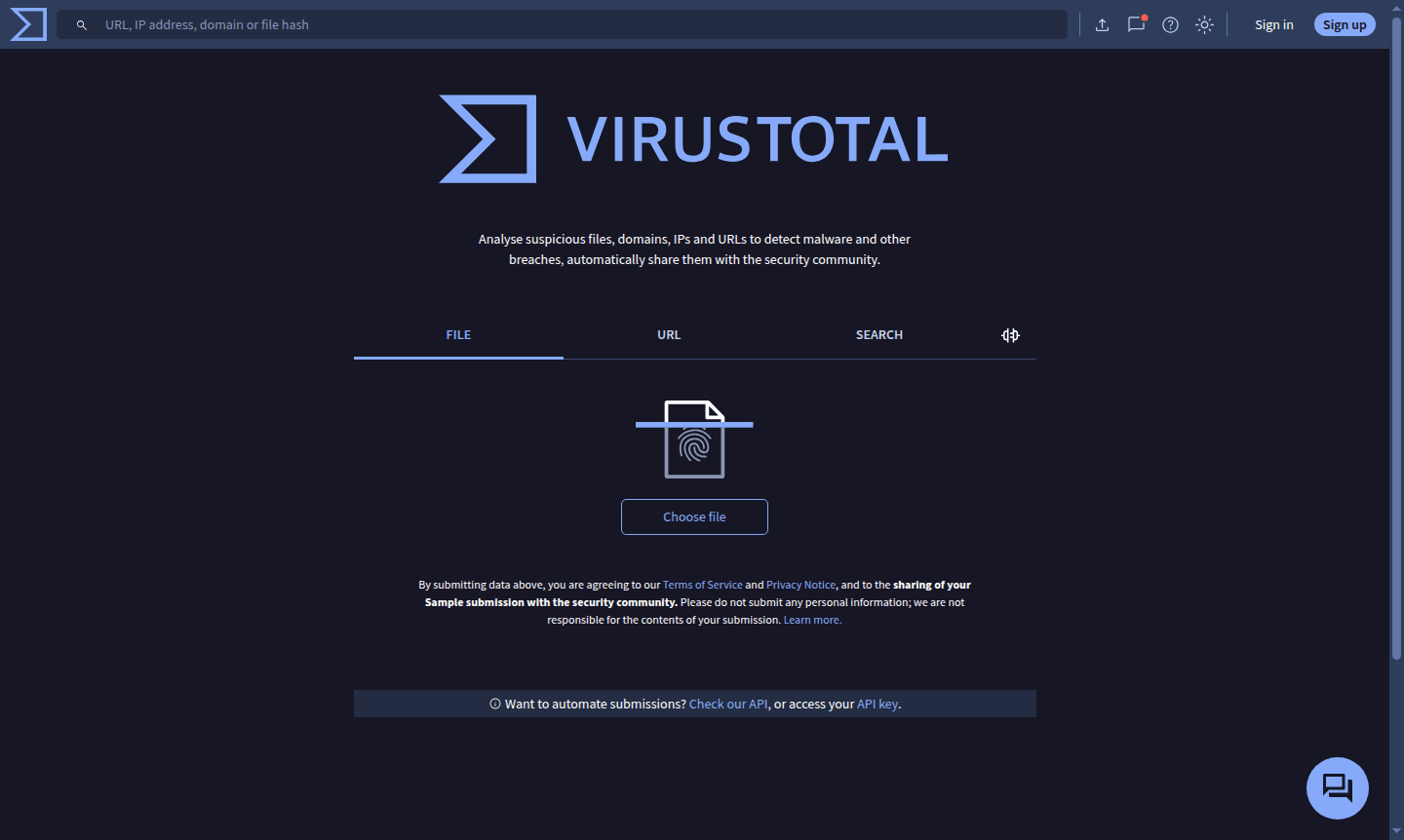 VirusTotal thumbnail