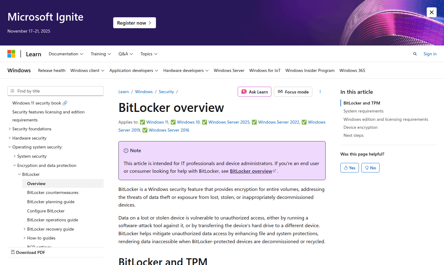 BitLocker thumbnail