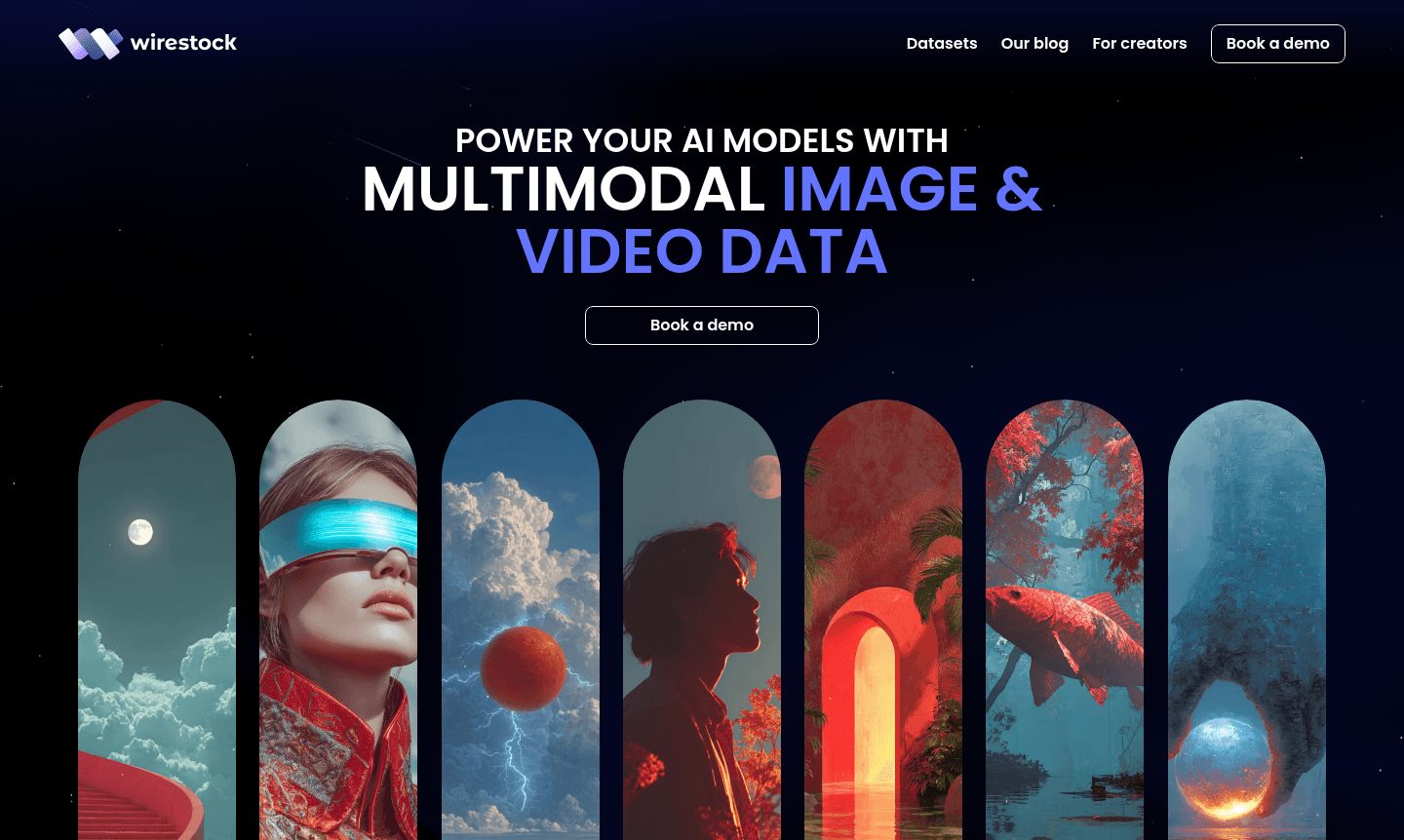 Thumbnail image showcasing Wirestock AI datasets and training tools