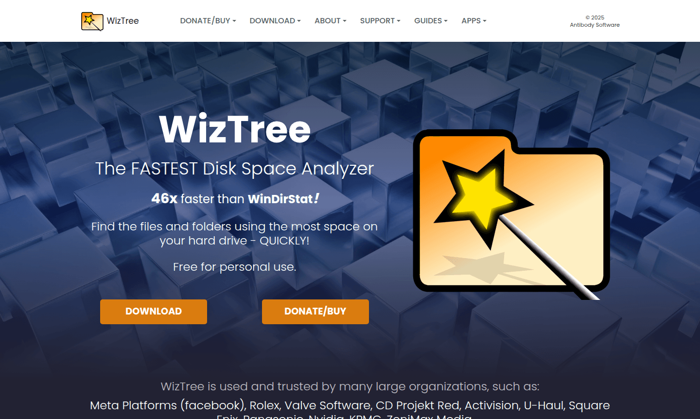 WizTree application interface