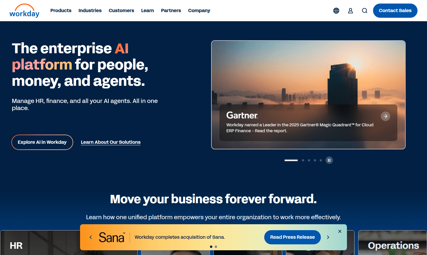 Workday platform interface