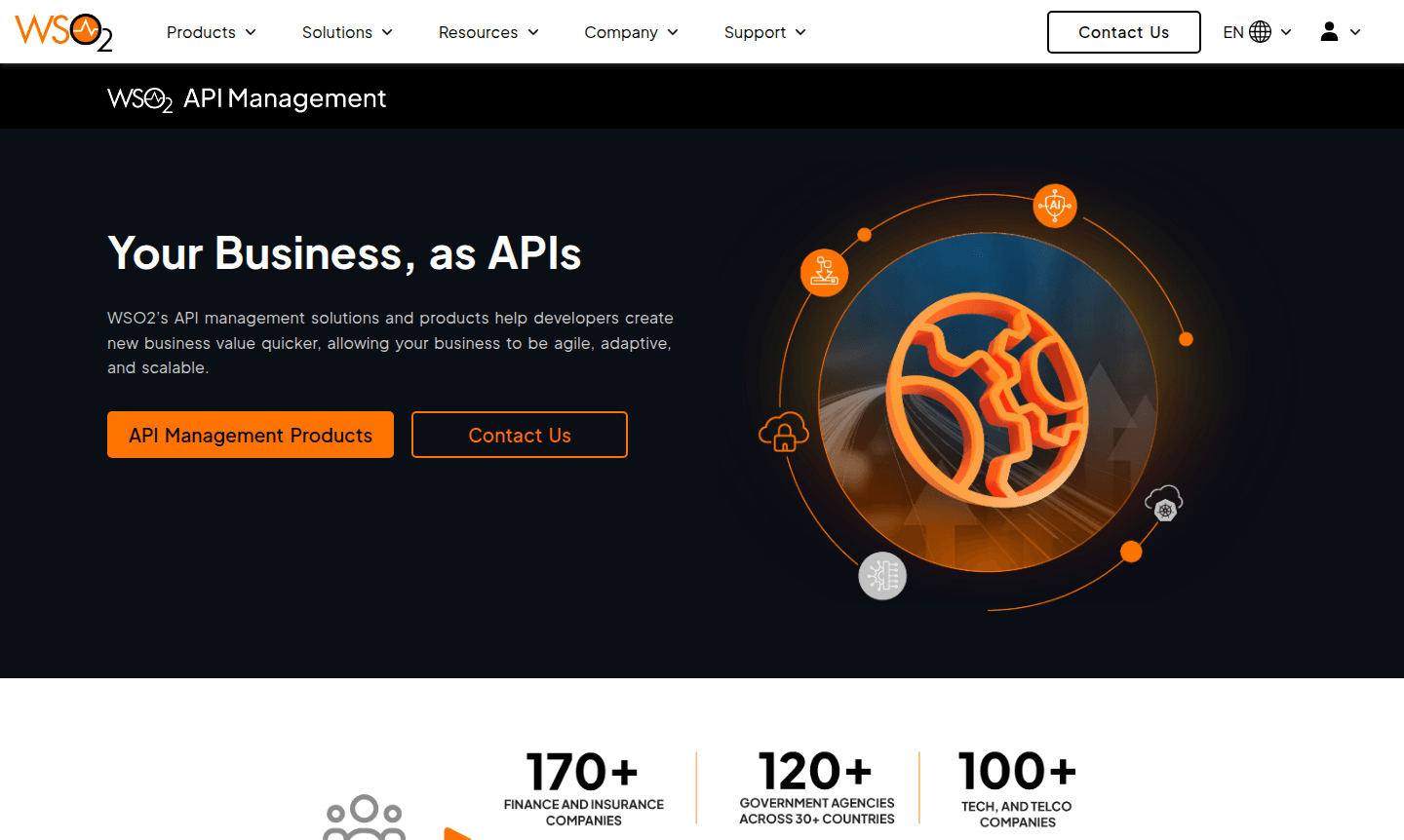 WSO2 API Management platform interface