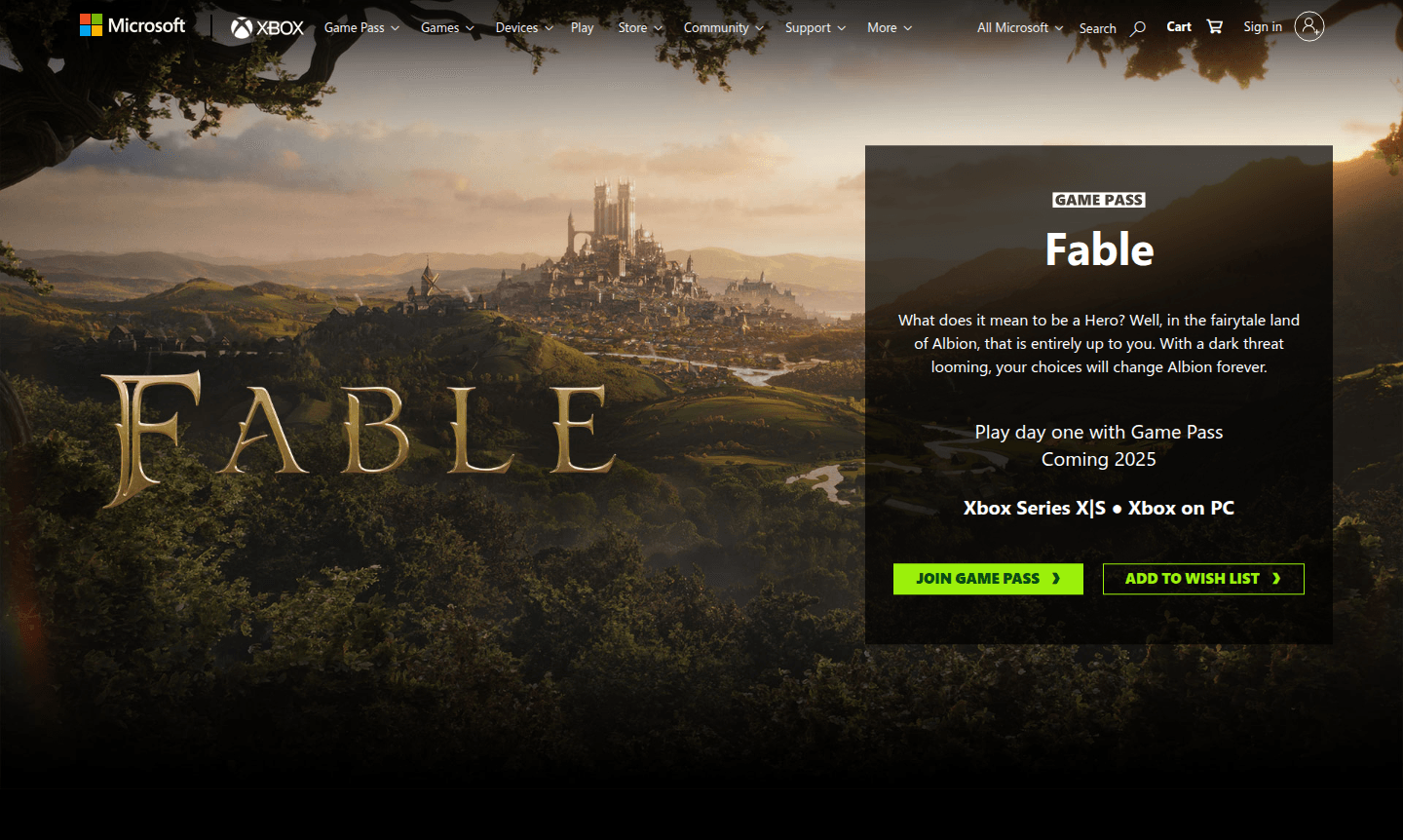 Fable game cover art