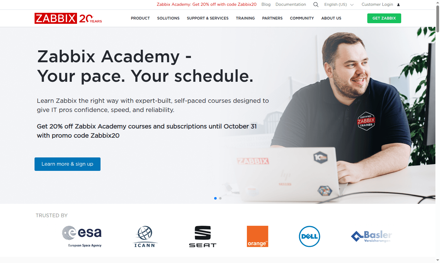 Zabbix monitoring dashboard