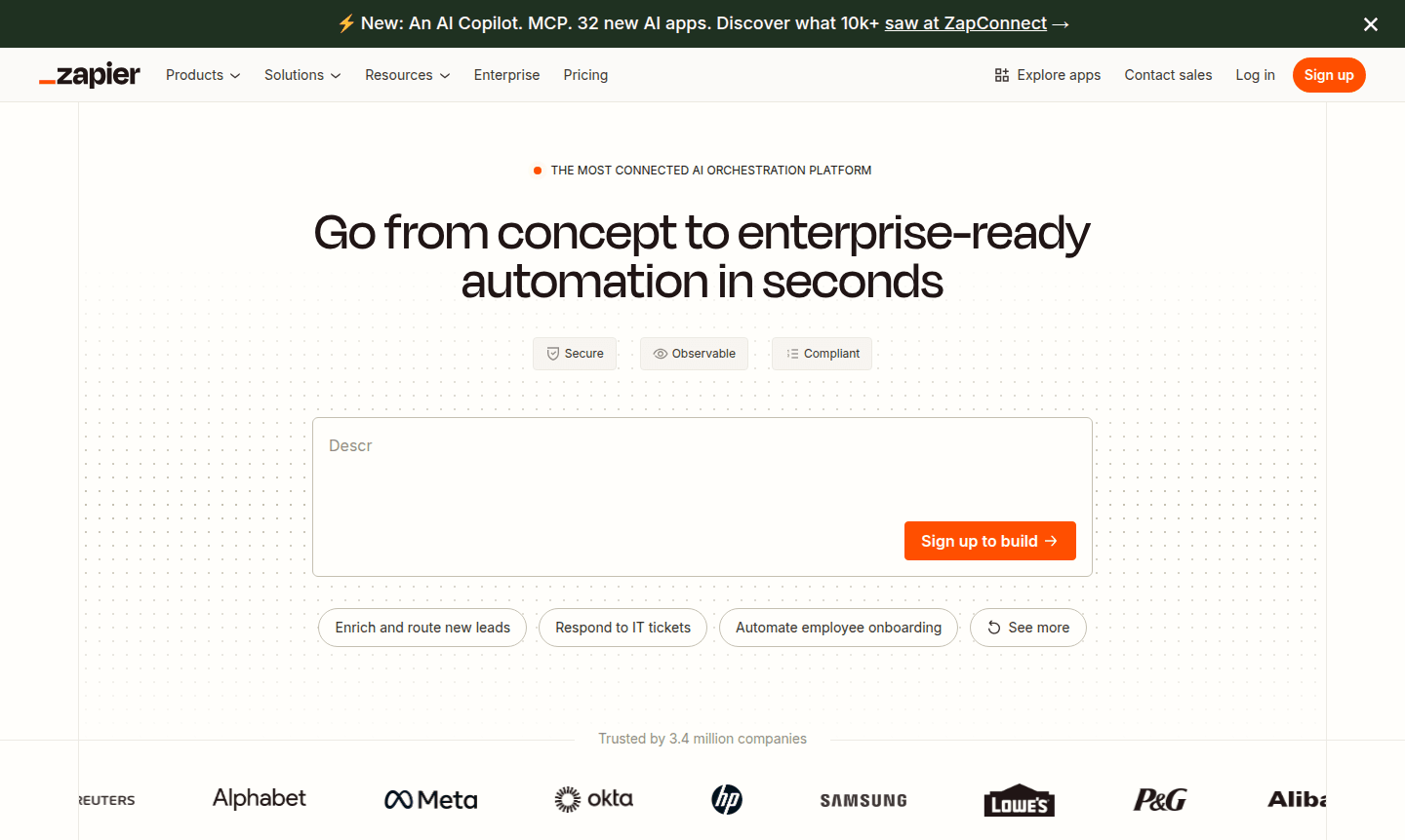 Thumbnail image for Zapier AI automation tool
