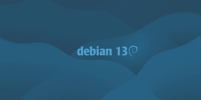 Debian 13.2 Trixie Linux distribution interface showing updated package manager and security features