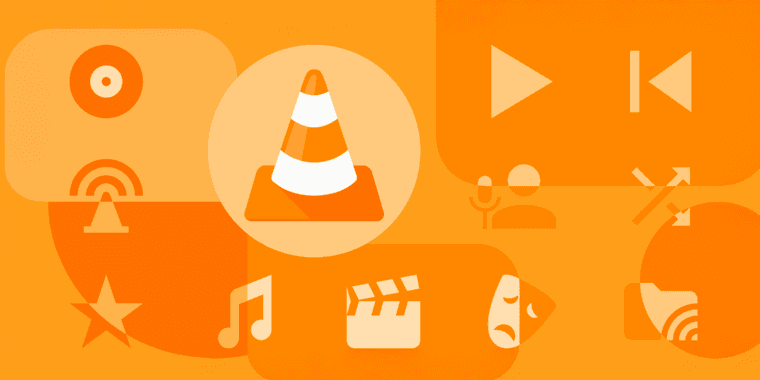 VLC media player interface with new dark theme and playback controls