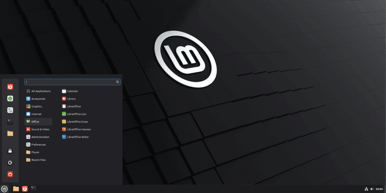 Linux Mint LMDE 7 Gigi desktop interface showing Cinnamon environment