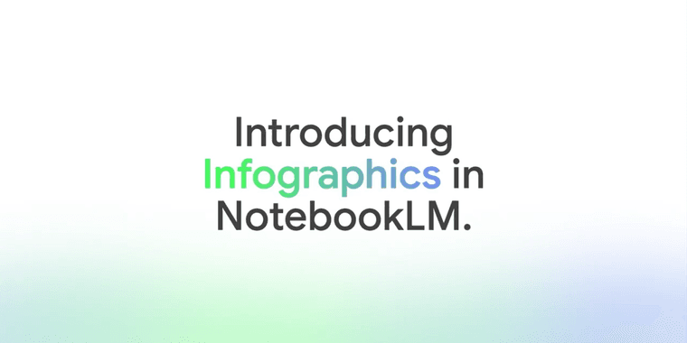 NotebookLM Infographics feature creating high-quality visual summaries from research sources