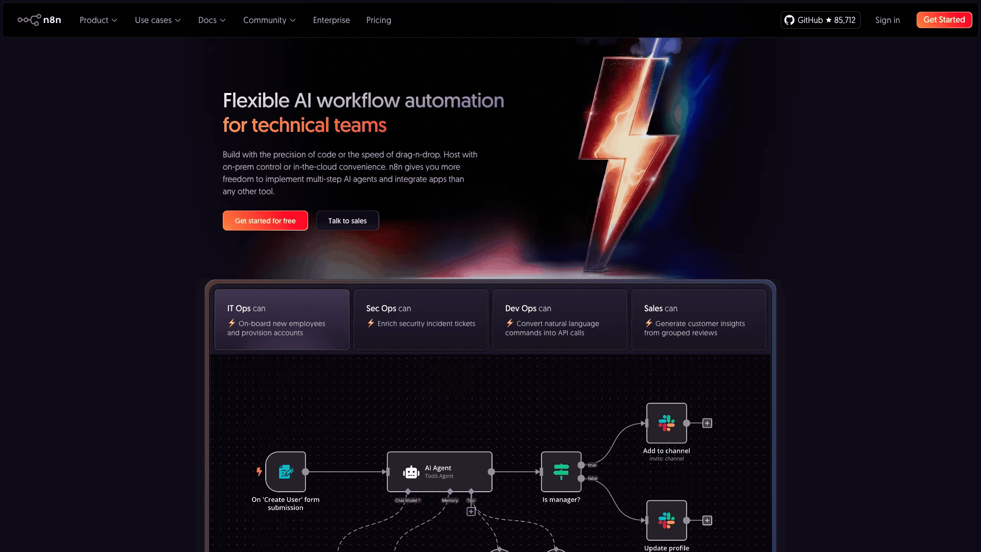Visual representation of AI agent workflow automation using Make.com no-code platform