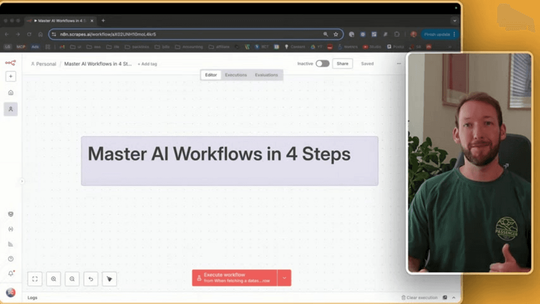 AI workflow optimization showing interconnected automation processes
