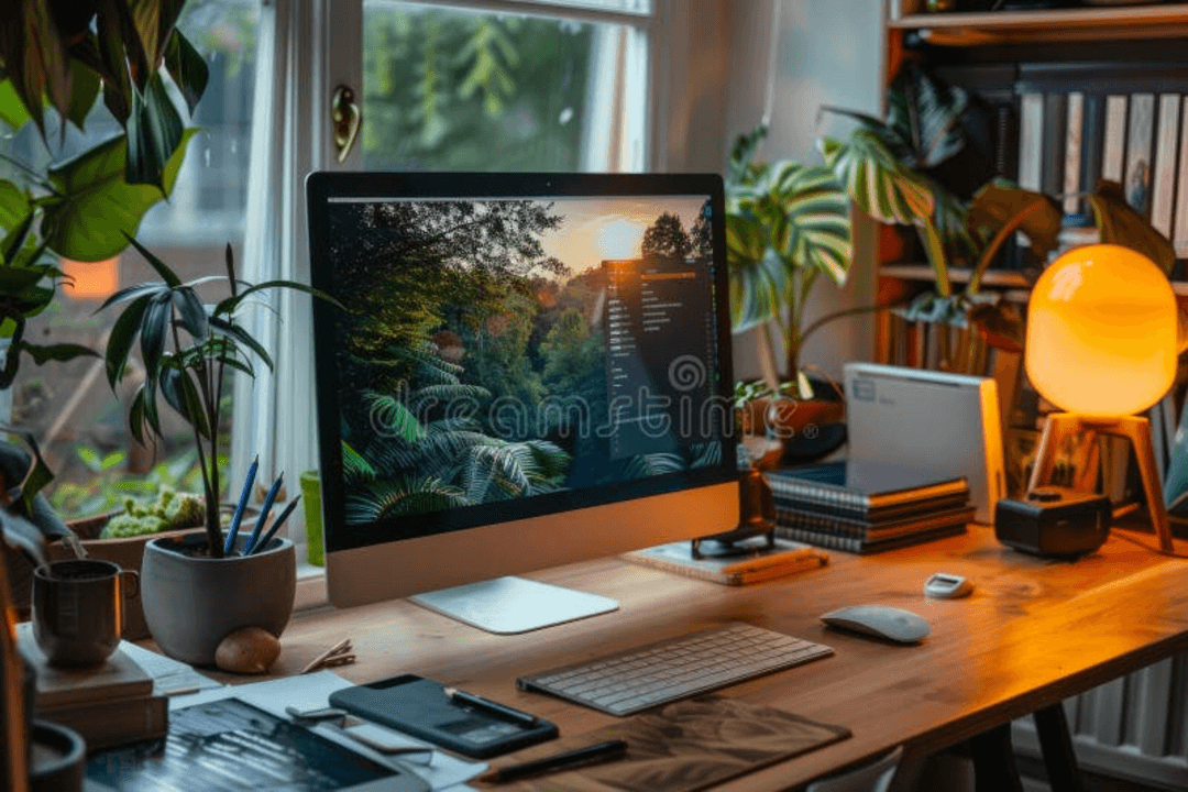 Student using AI tools on laptop and tablet for academic success