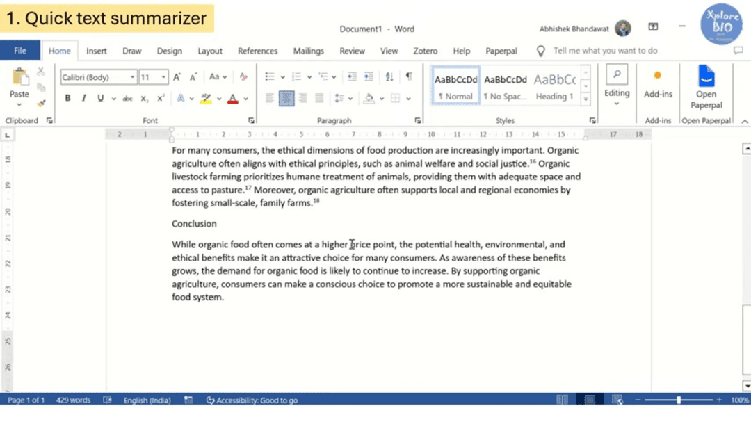 Gemini and Consensus AI tools interface showing text summarization and research capabilities
