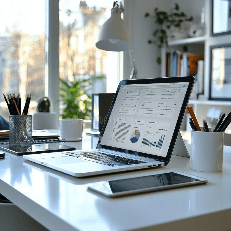 Venngage AI dashboard showing infographic creation interface with drag-and-drop tools