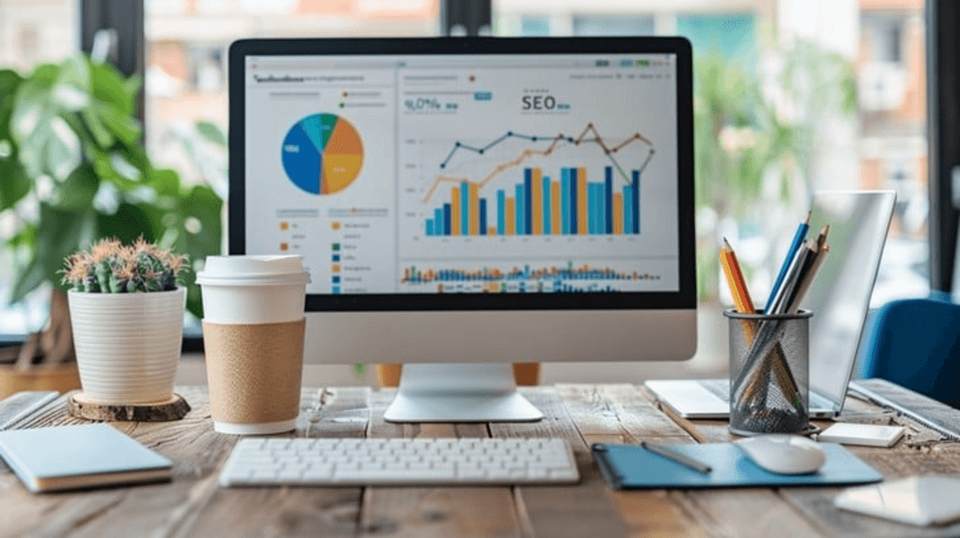 SEO analyzer dashboard showing website performance metrics and optimization recommendations