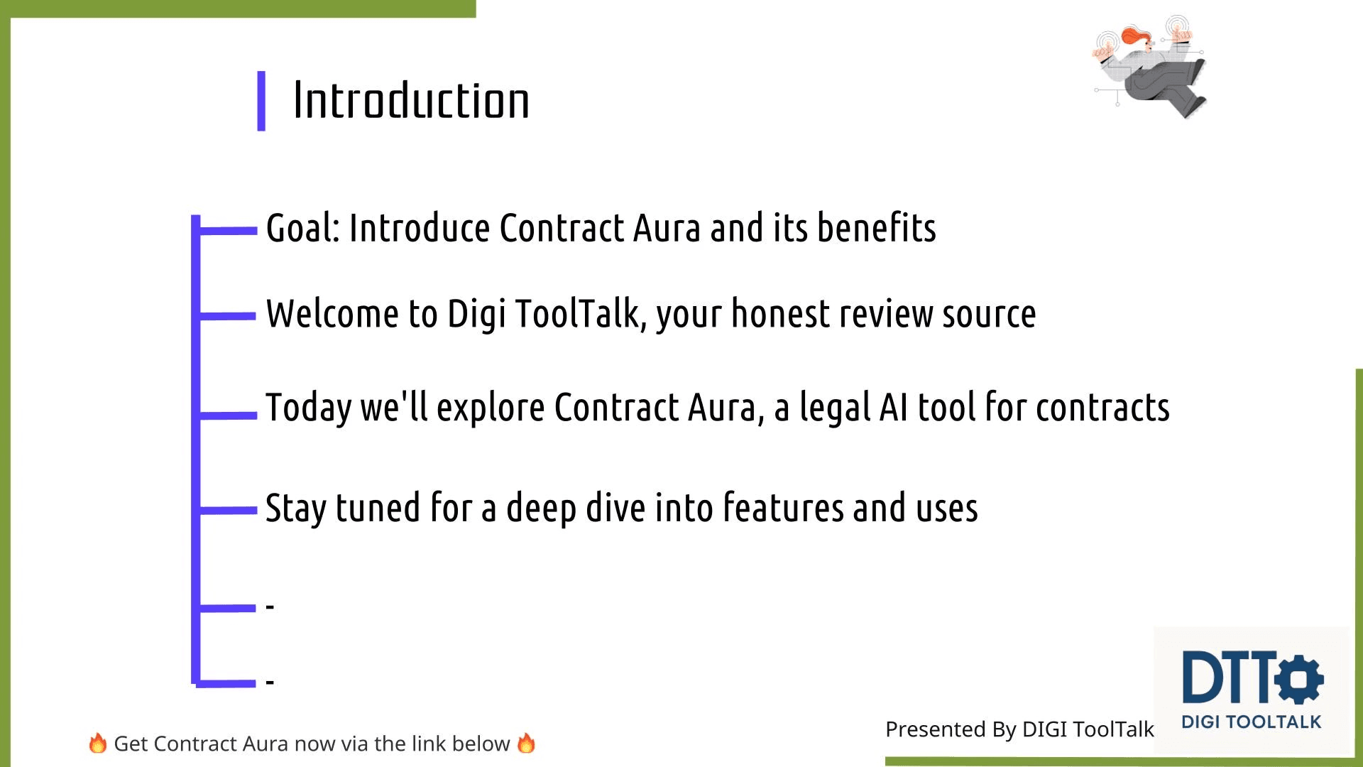 Contract Aura AI legal contract generation platform interface