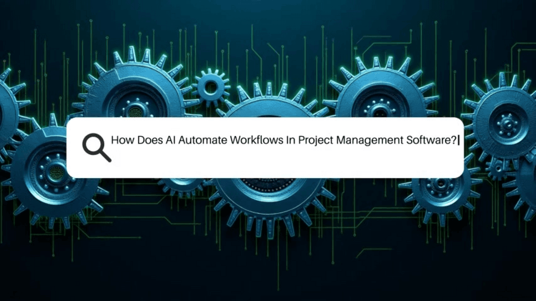 AI automation transforming project management workflows with intelligent task management and predictive analytics