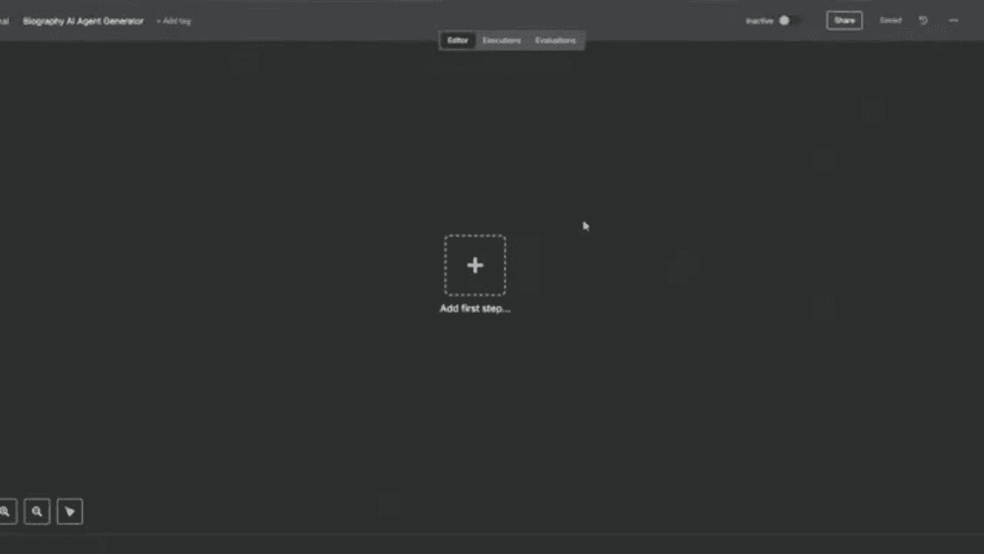 AI-powered biography generation workflow automation with n8n platform