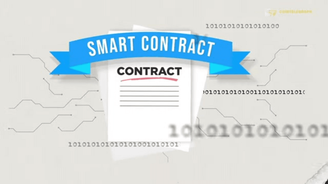 Smart contracts diagram showing automated blockchain agreements