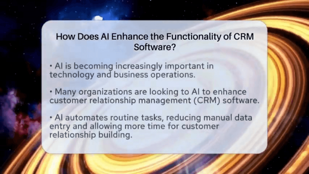 AI-powered CRM system dashboard showing customer analytics and automation features