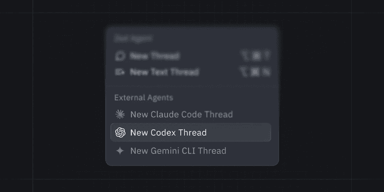 Zed Editor interface showing OpenAI Codex integration through Agent Client Protocol