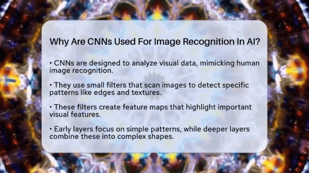 Visual representation of convolutional neural network architecture showing layers and connections