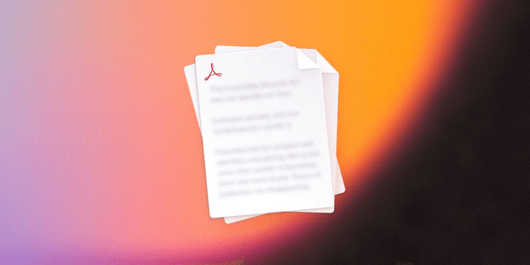 mymind PDF search interface showing improved visual card layout and search functionality