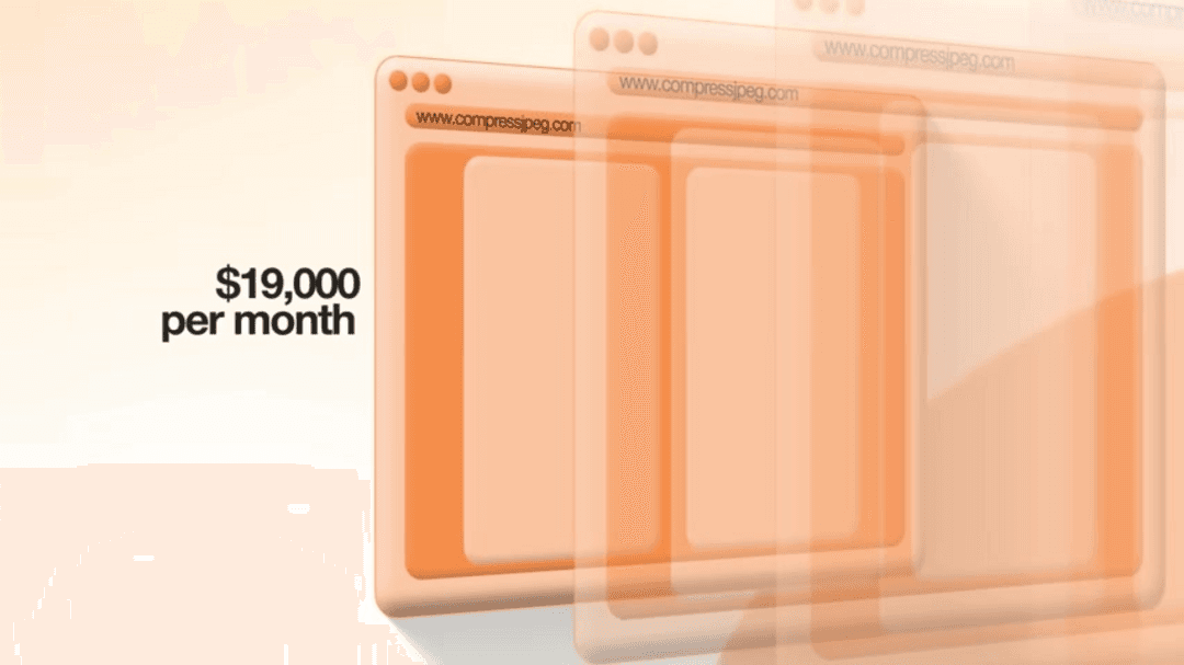 AI-powered JPEG compression website interface showing drag-and-drop upload functionality