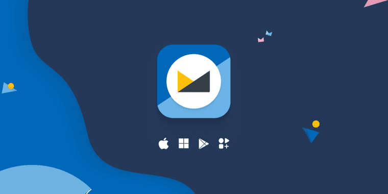 Fastmail desktop app interface showing email and calendar on multiple operating systems